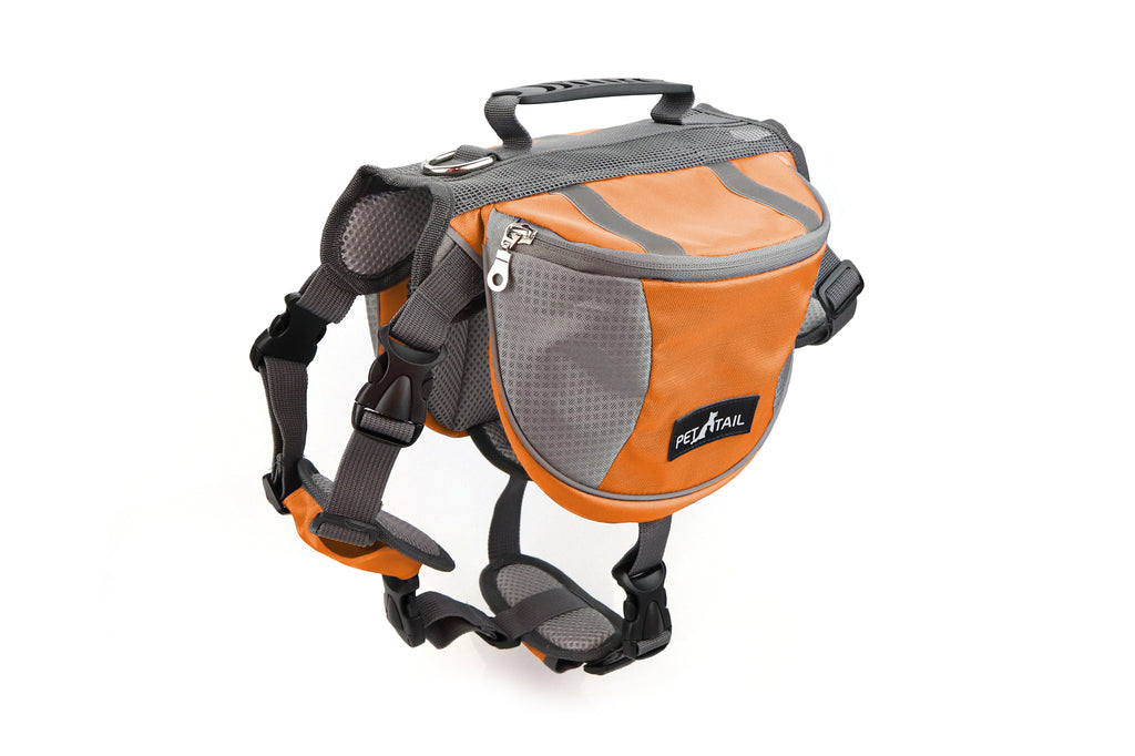 PETTAIL Outward Hound Dog Saddlebags Hiking Gear Equipment Backpack Travel